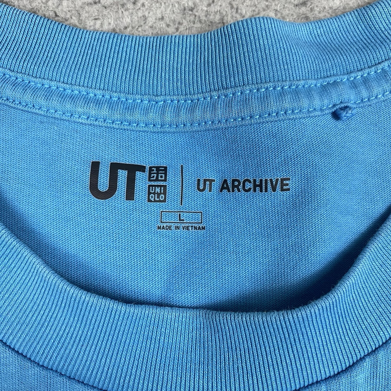 Uniqlo Metal Gear Solid 2 T Shirt Men’s Size L Blue Sons of Liberty *Flaws*
