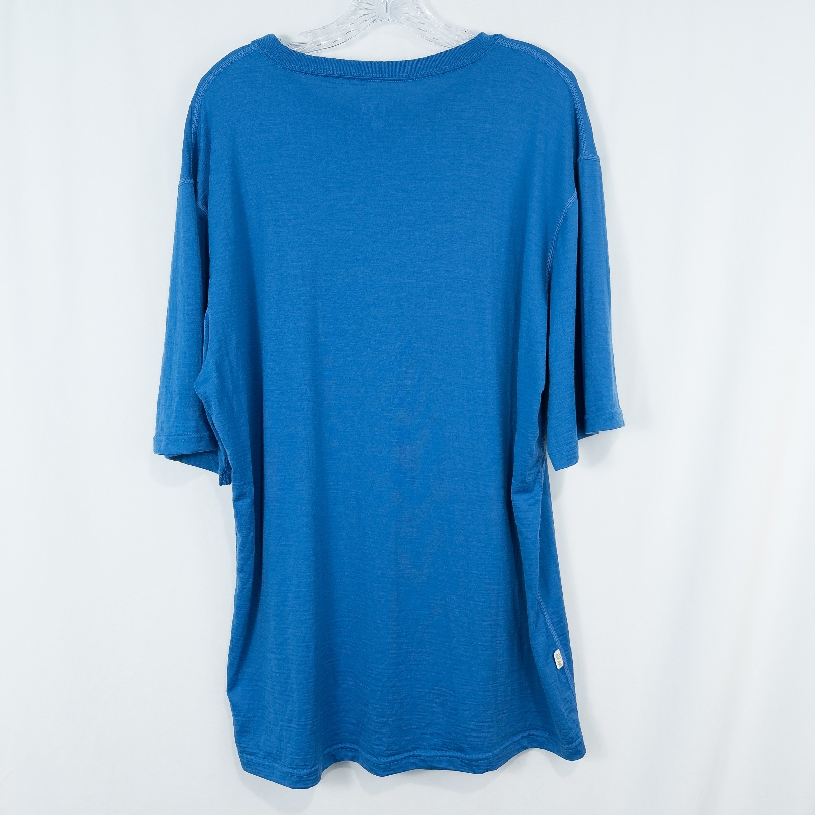 Minus33 Superfine Merino Wool Crew Neck T Shirt Mens XXL Blue Baselayer Hiking