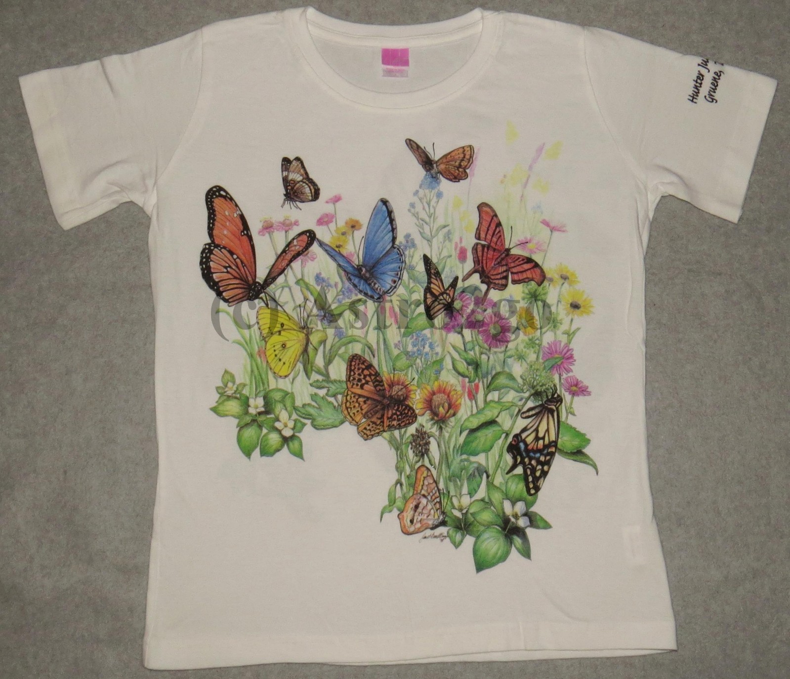 BUTTERFLY GARDEN-Butterflies Flowers Plants Insects Nature Science T shirt S-XXL
