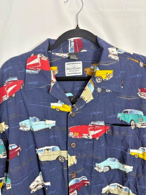 David Carey Original Mens Size Large classic car & truck Chevrolet shirt