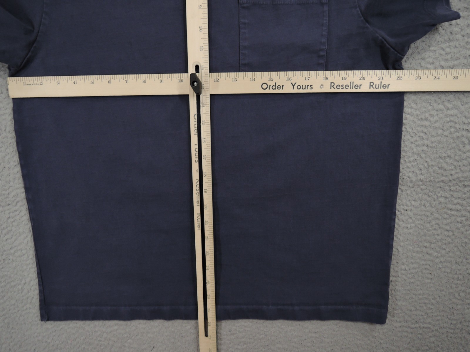 Flint & Tinder Shirt Mens XL Blue Heavyweight Crew Neck Pocket Huckberry