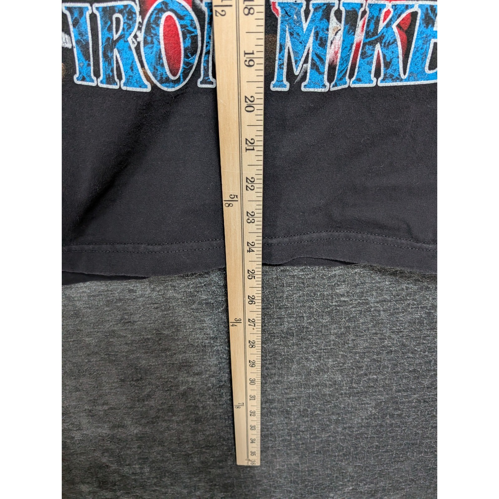 American Apparel Mike Tyson Iron Mike Graphic T-Shirt Black Mens Large 1301