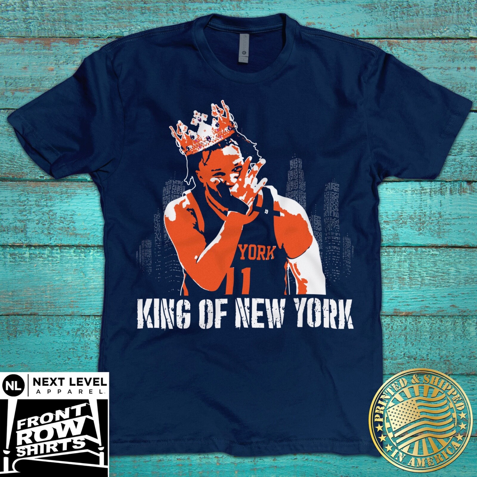 NEW YORK BASKETBALL BRUNSON ***KING OF NEW YORK*** T-SHIRT