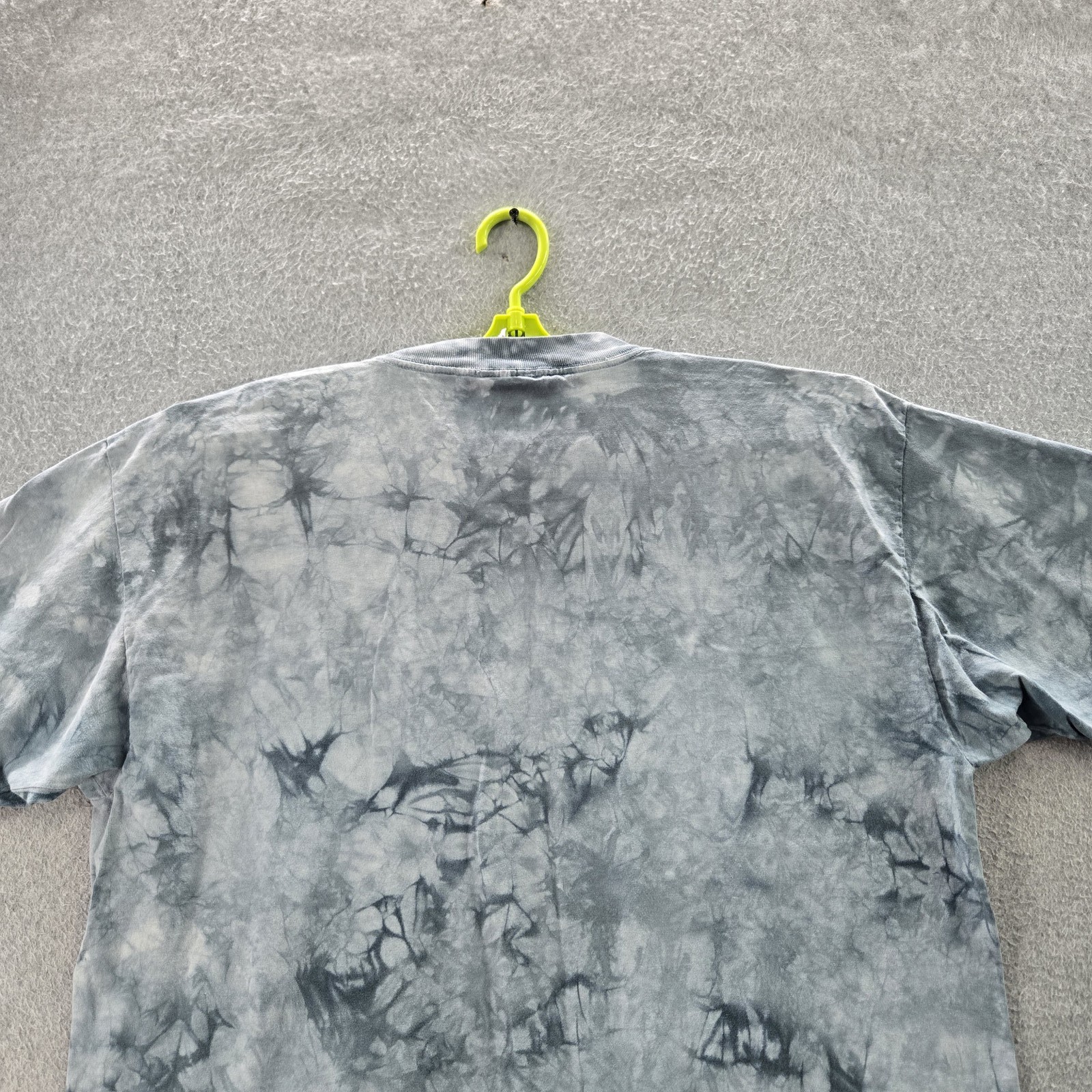 VINTAGE Polar Graphics U.S.A. Men Shirt XL Blue Tie Dye Bear Forest Gorpcore