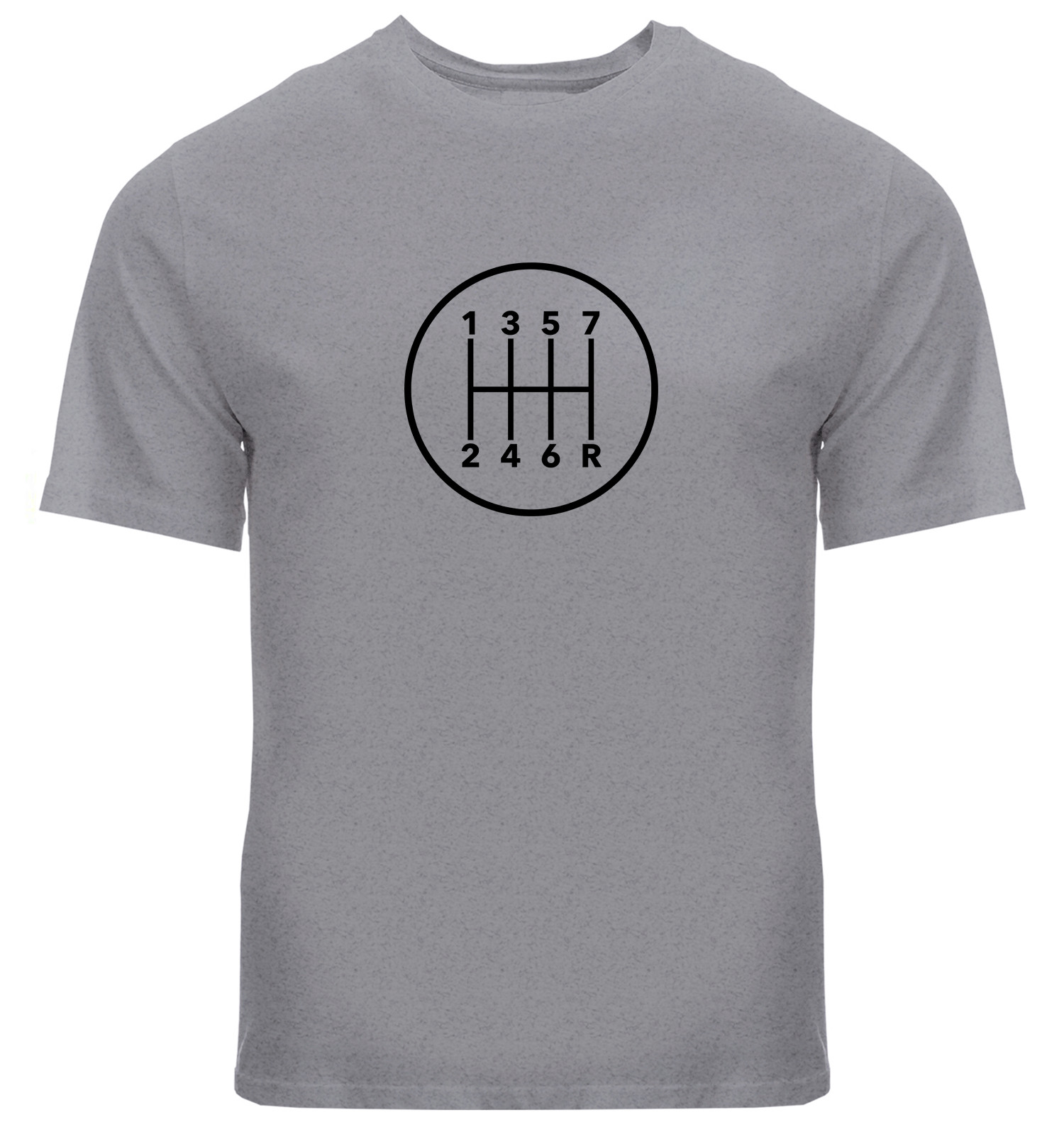 Manual Transmission Gears Shift Pattern 7 Speed Stick T-Shirt Manual Gearbox Car