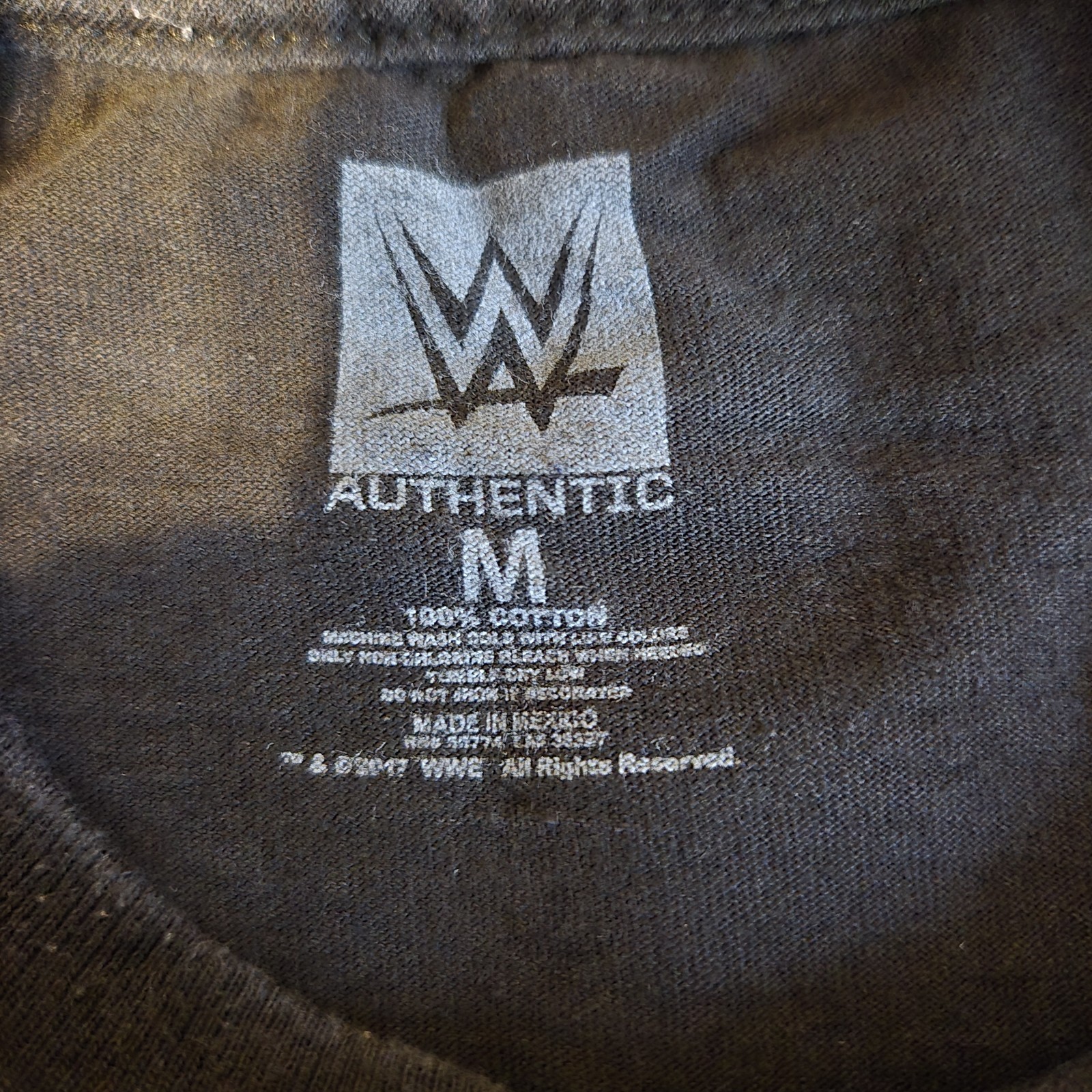 WWE T Shirt Mens MEDIUM Enzo Amore Black Wrestling Authentic Gear
