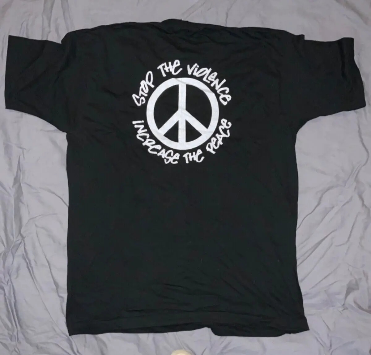Vintage WILD 107.7 – Black Size XL – Bay Area’s Radio Station STOP THE VIOLENCE