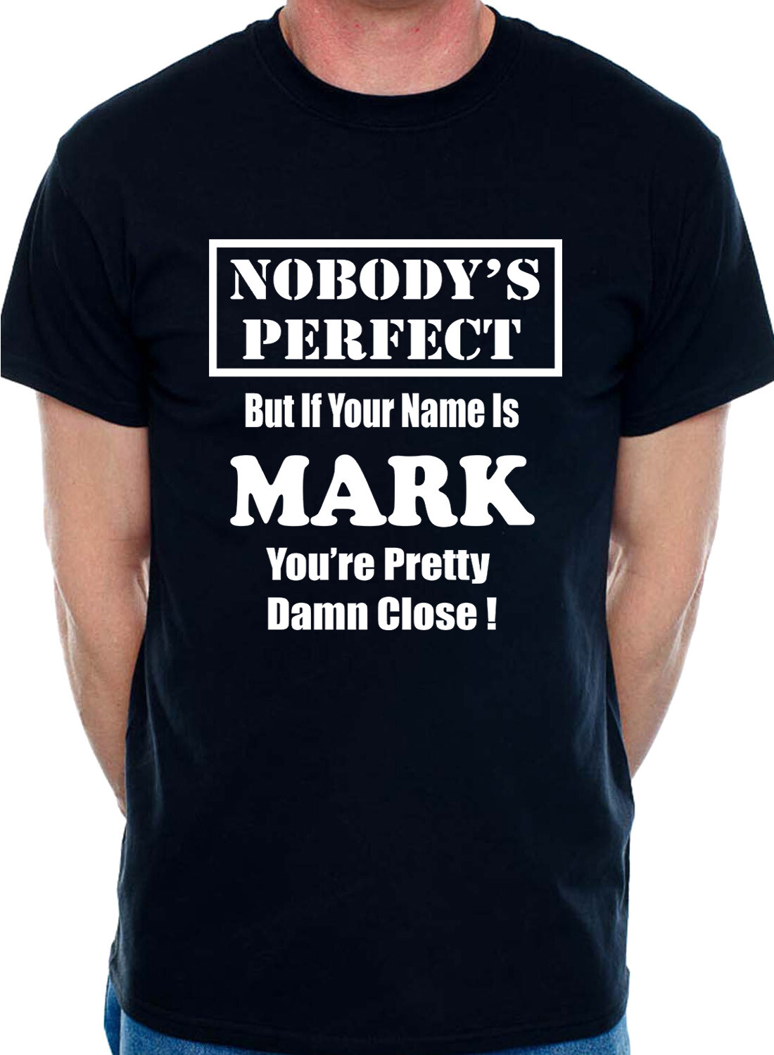 Mens Personalised T Shirt With Any Name Of Your Choice Mark Gift Fathers Day