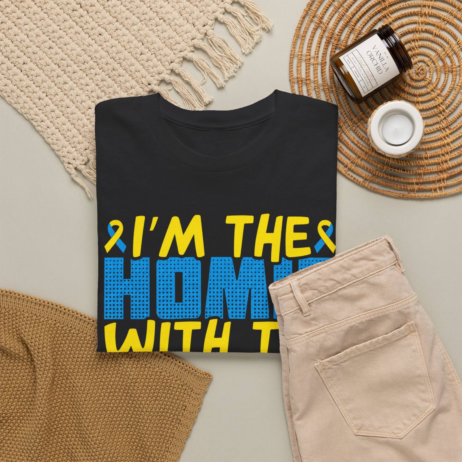 Extra Chromie Homie Down Syndrome Awareness Graphic T-Shirt
