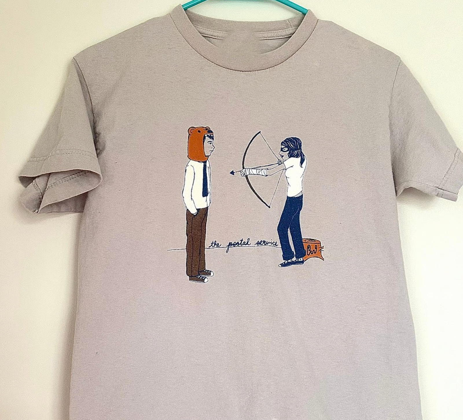 Vintage 2003 THE POSTAL SERVICE Band T Shirt Sand All Size Gift Tee