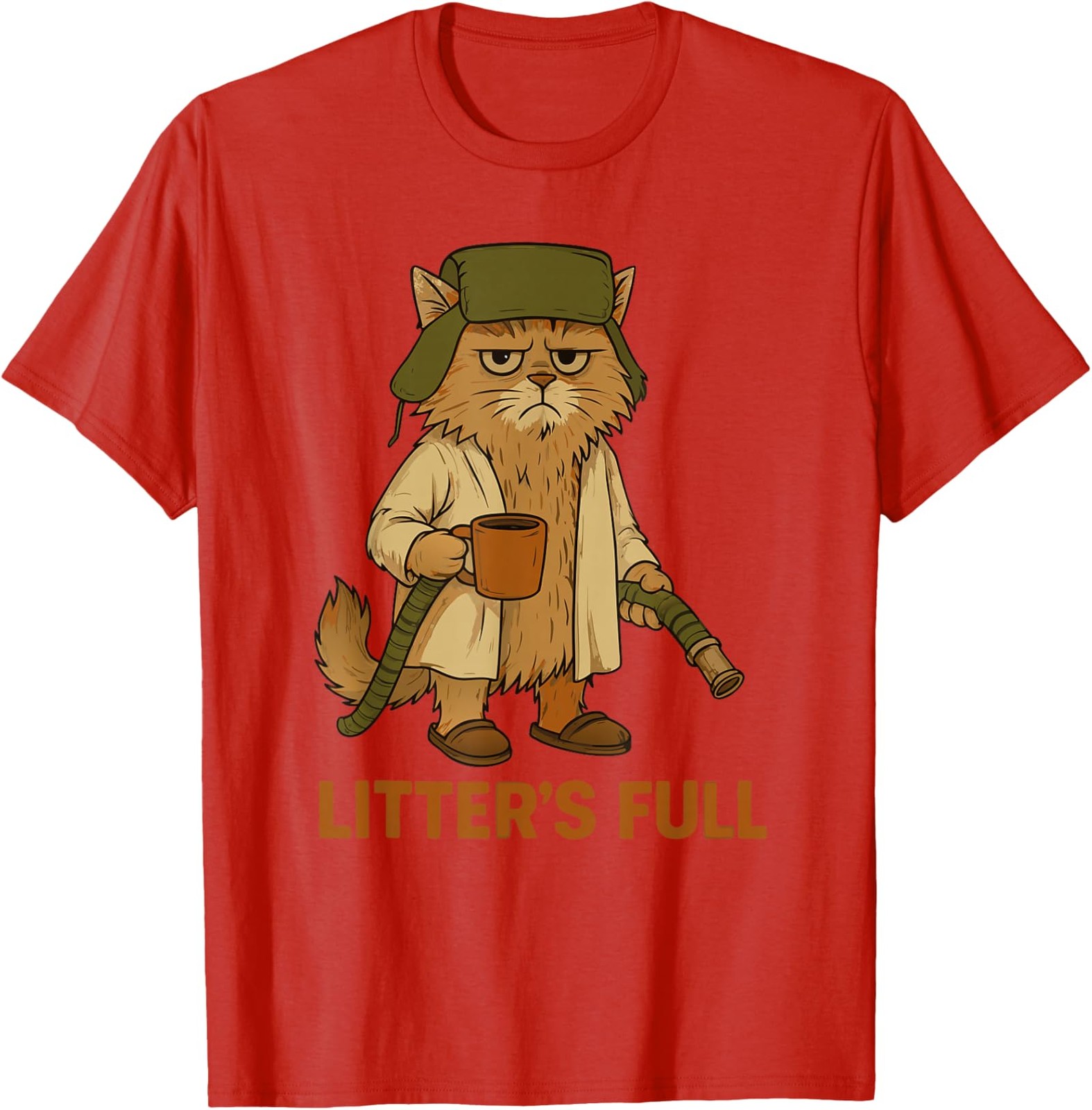 Litter’s Full Funny Cat Lovers Christmas Xmas Funny Unisex T-Shirt