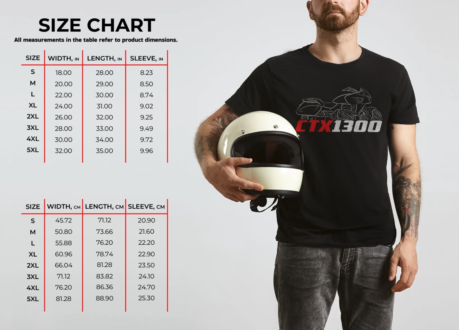 Honda CTX1300 2014-2018 – Motorcycle T-Shirt for Riders