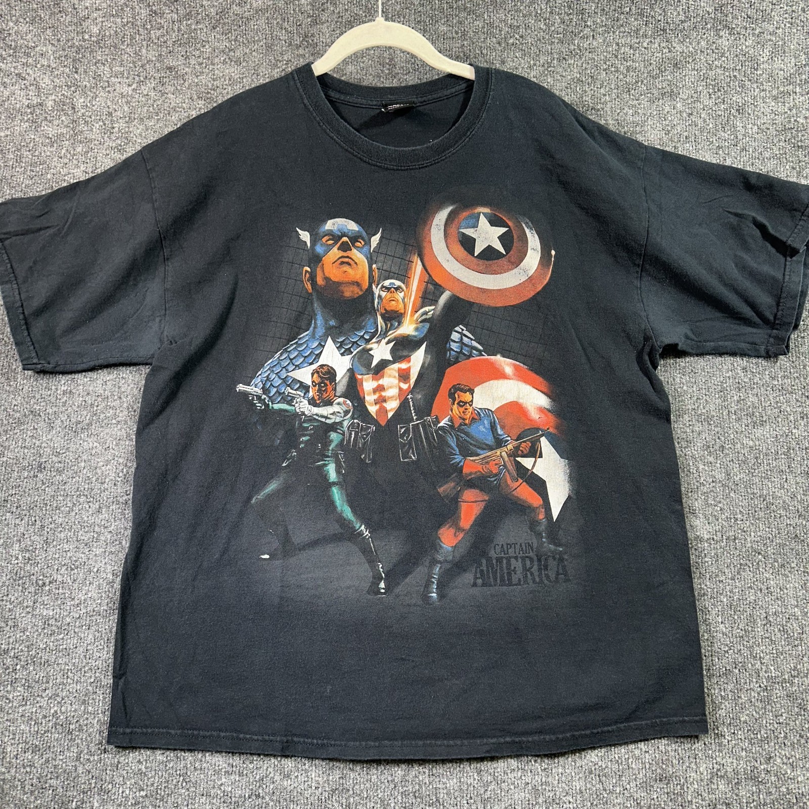 Marvel Mad Engine Captain America Vol 5 #600 T-Shirt Large Black Graphic 2009