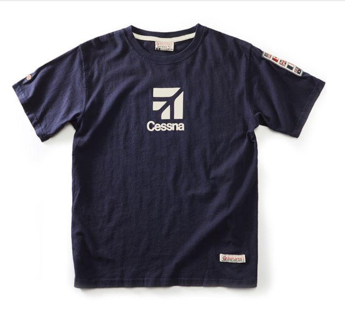 Red Canoe Cessna Logo T-Shirt – Navy Blue – L, XL, XXL – Pilots, Aviation