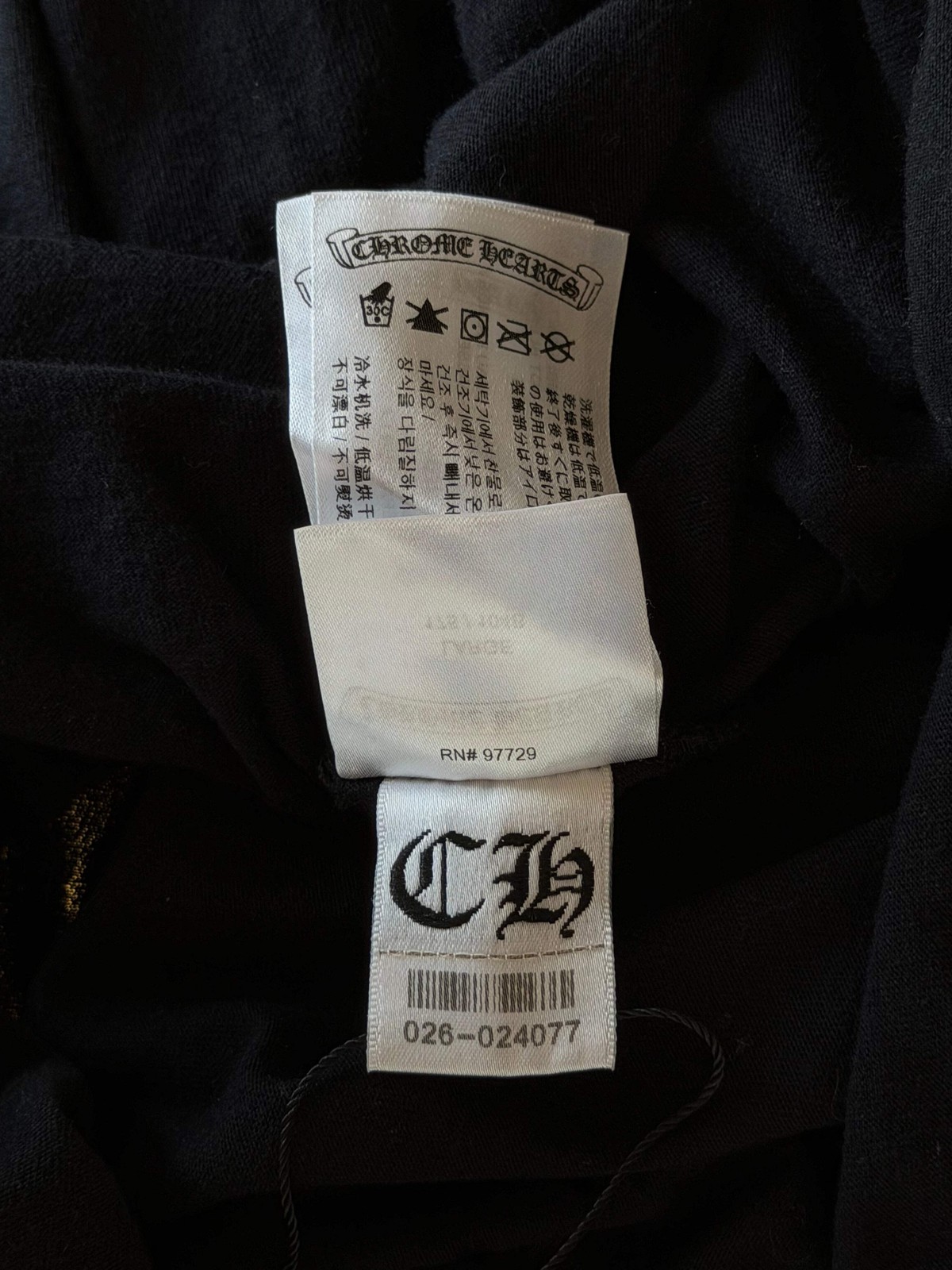 Chrome Hearts Black & Pink Logo T-Shirt
