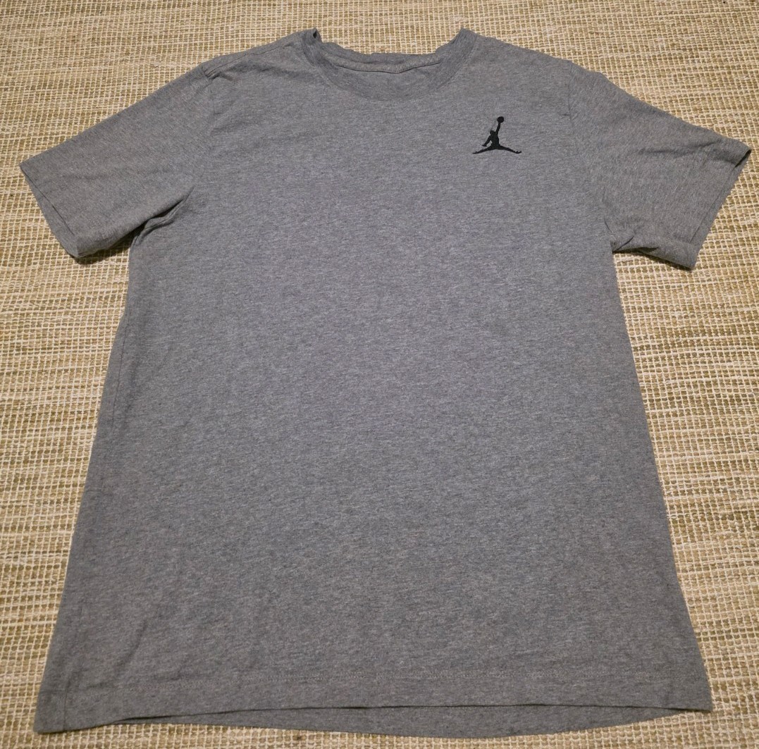 Jordan Men’s Jumpman Short- Sleeve T-Shirt In Carbon Heather Gray Size L