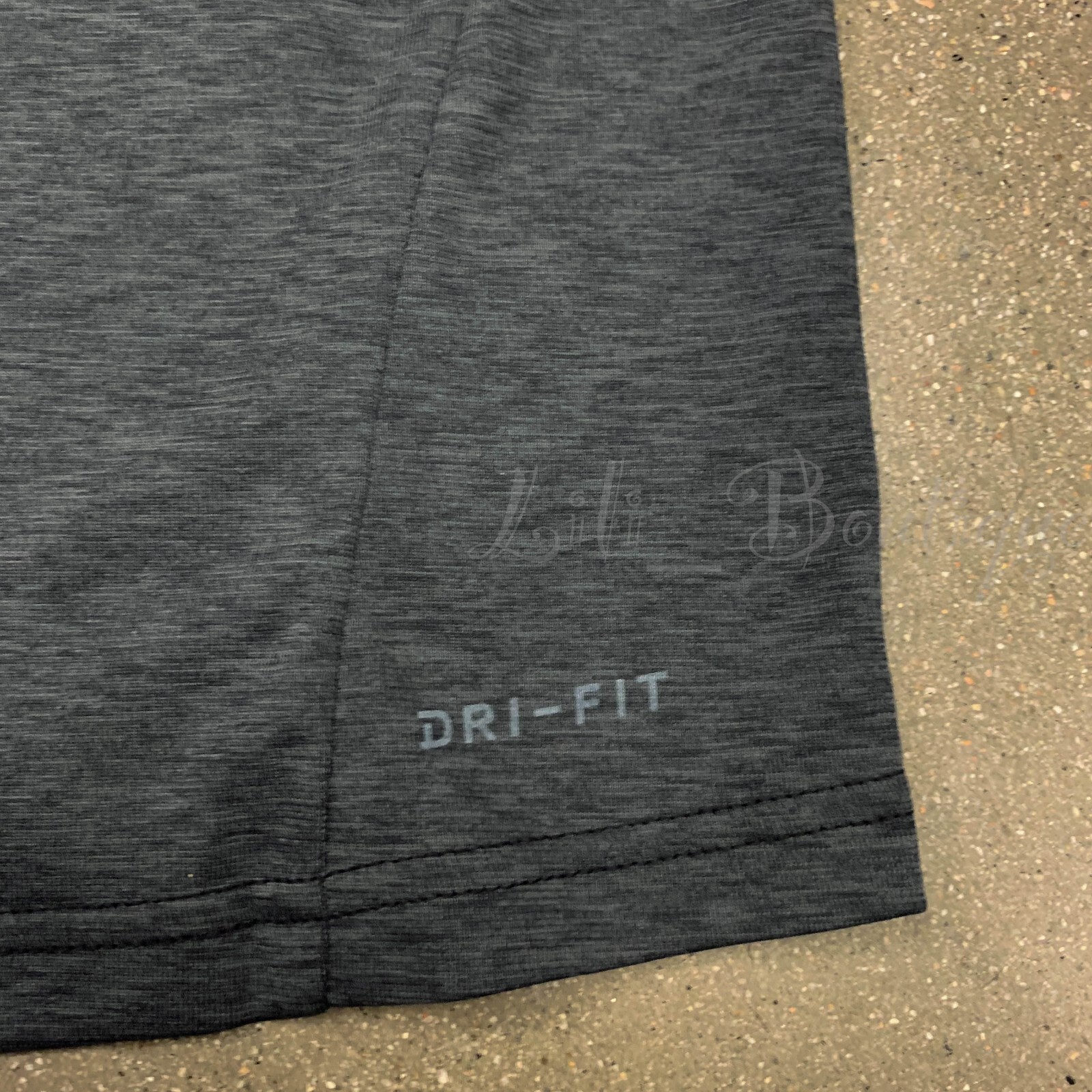 Nike Men Dri-Fit Breathe Training Top Tee Shirt AT3737-010 Charcoal Black Size M