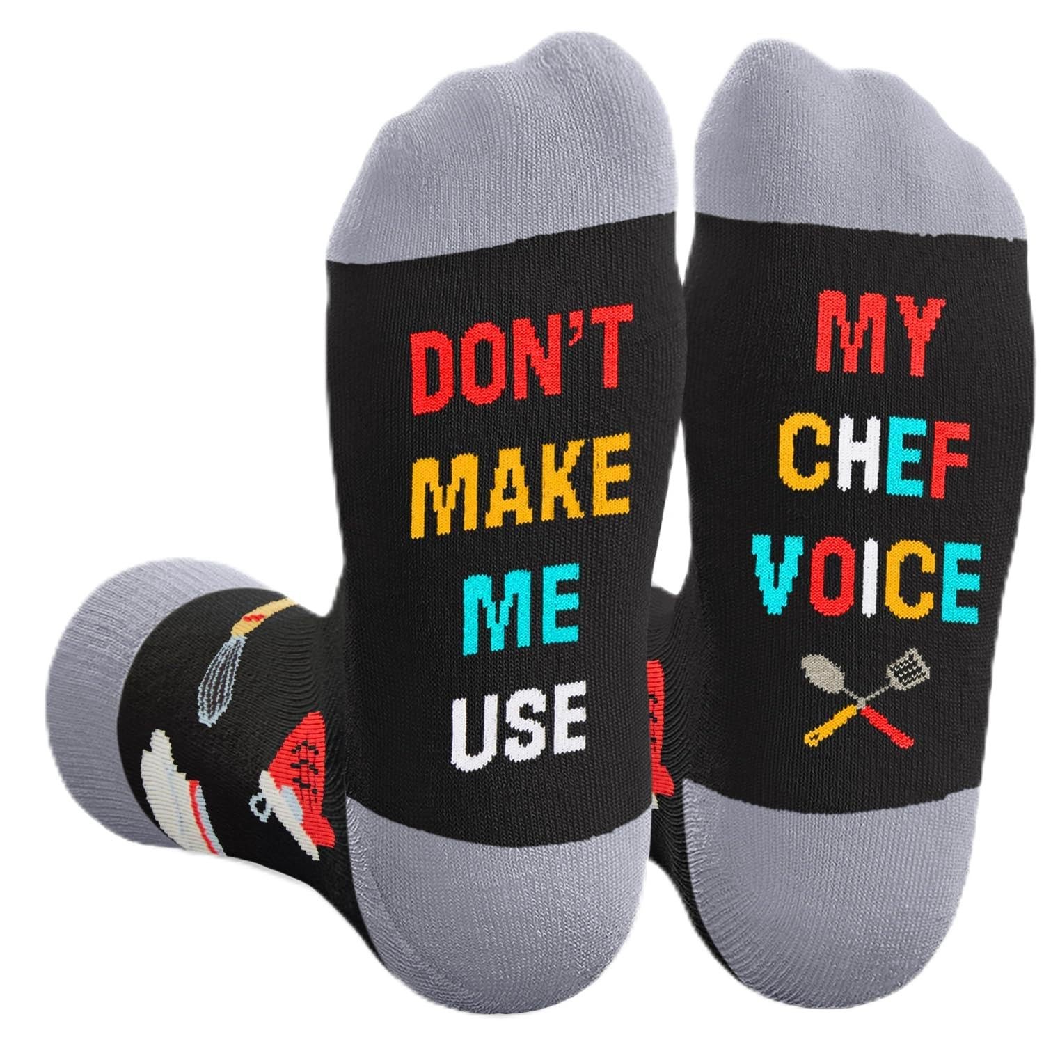 Zmart Cooking Socks Culinary Gifts for Chefs Gifts for Men Women