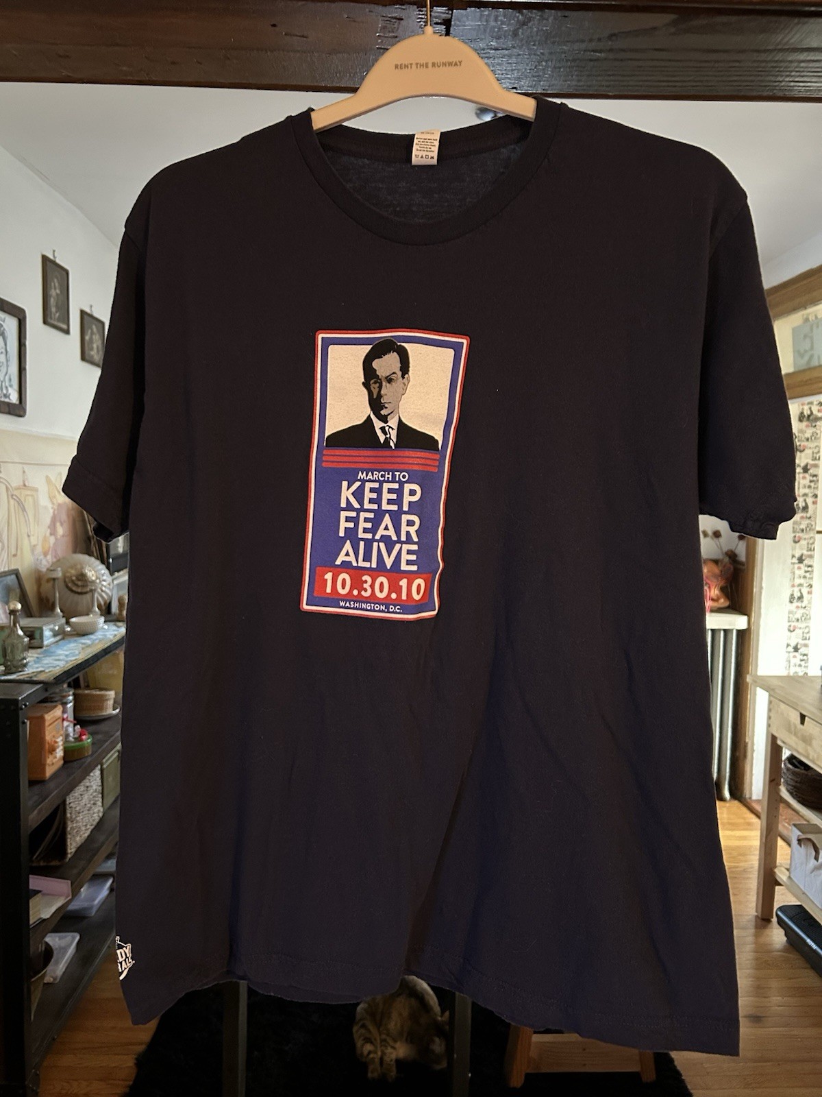 2010 Stephen Colbert March to Keep Fear Alive T Shirt Comedy Central Men’s L