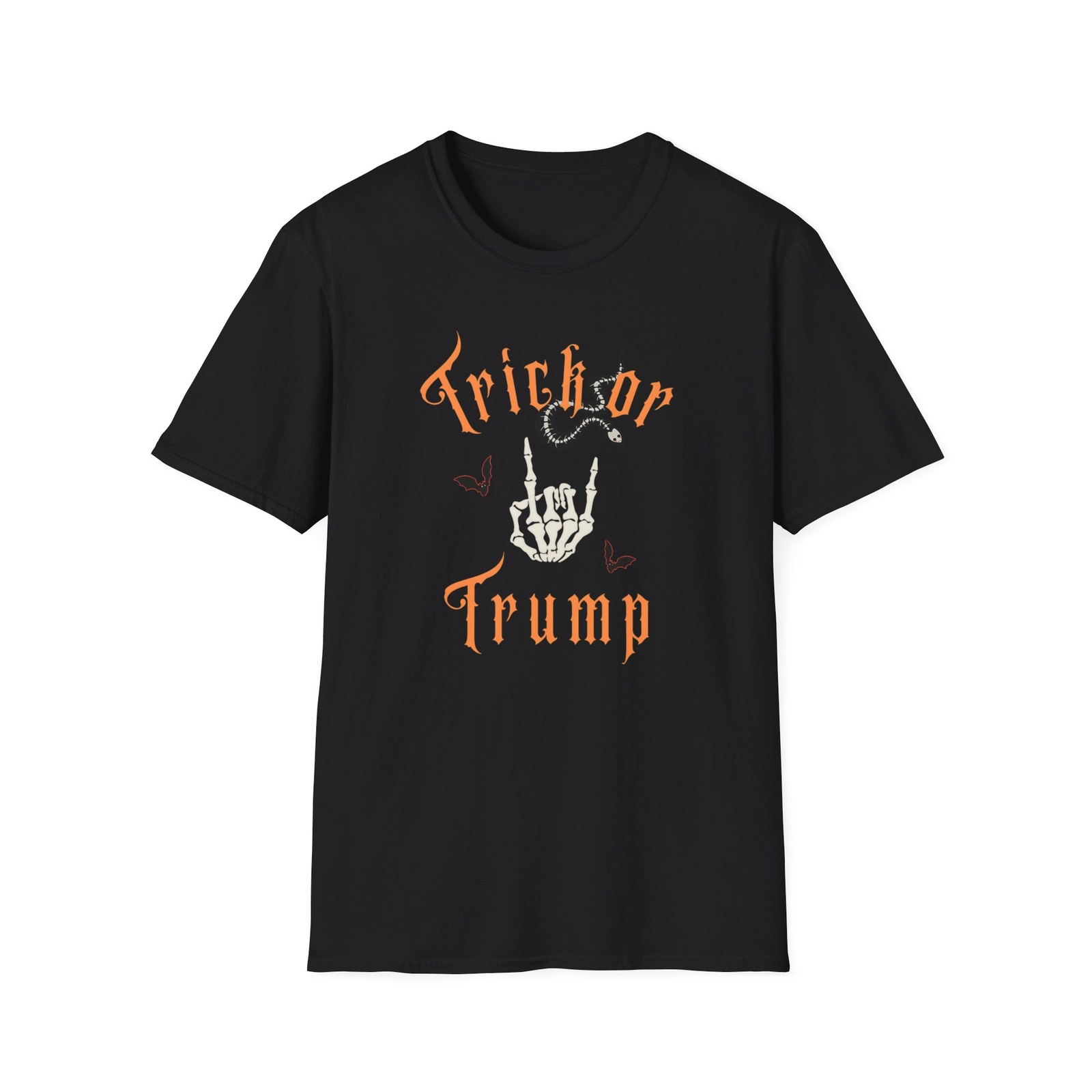Trick or Trump. Trump Halloween. Trump Shirt. Gildan Unisex Softstyle 64000