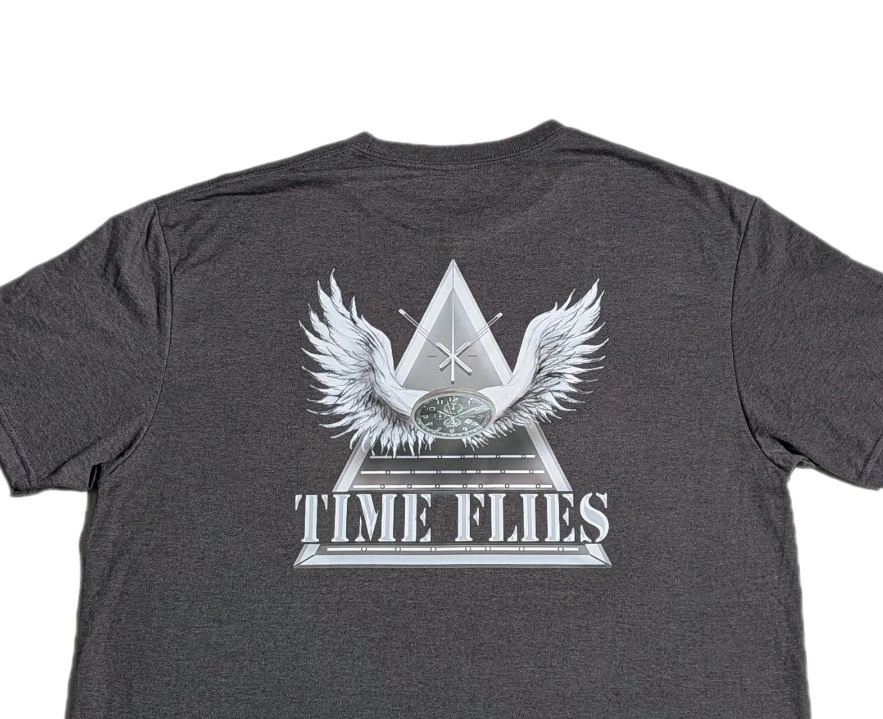 Graphic Tees T-shirt Design “Time Flies” Any Occasion Custom Gift