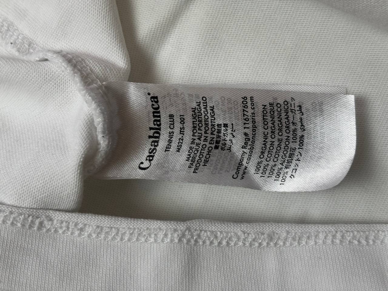 Casablanca Tennis Club Sport Angel T-Shirt White Size M Authentic
