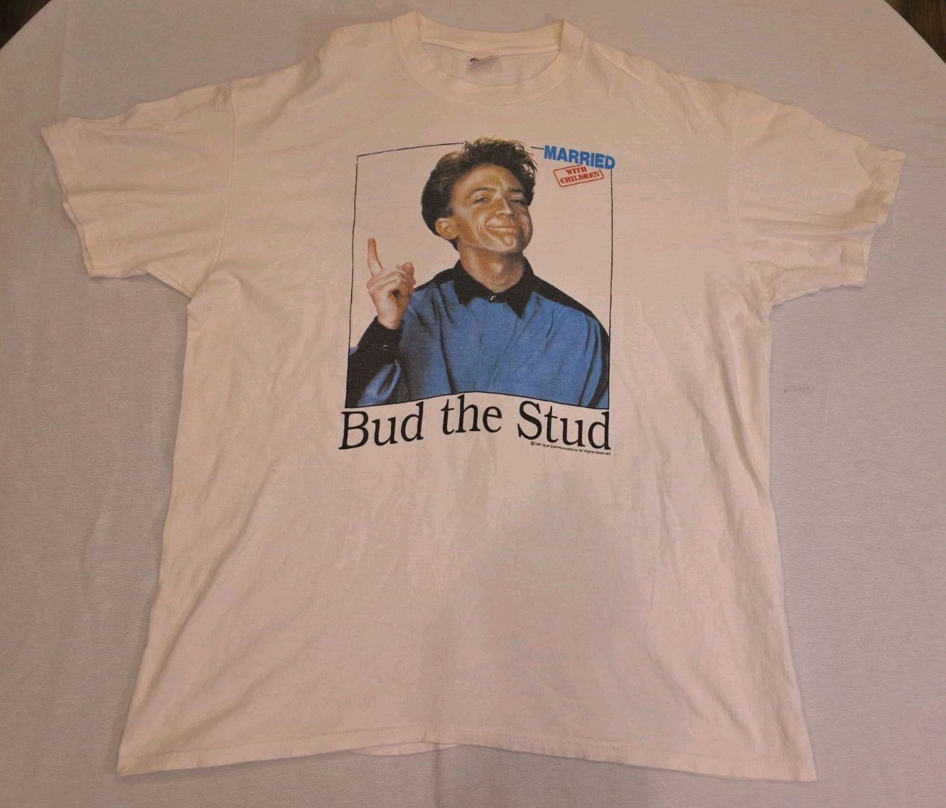Vintage 80s Married With Children “Bud the stud” BUNDY TV Sitcom T-shirt L