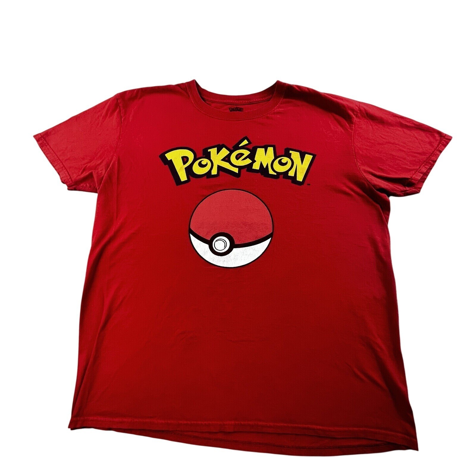 Pokémon Poke Ball T Shirt Mens XL Red Anime Cartoon Catch em All Trainer Ash Y2K