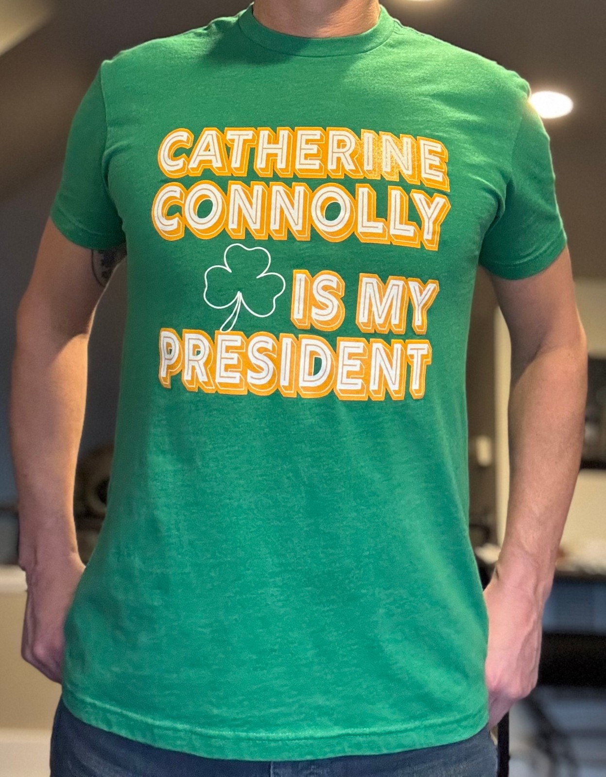 CATHERINE CONNOLLY IS MY PRESIDENT unisex t-shirt. Size XL. 60% cotton/40%poly