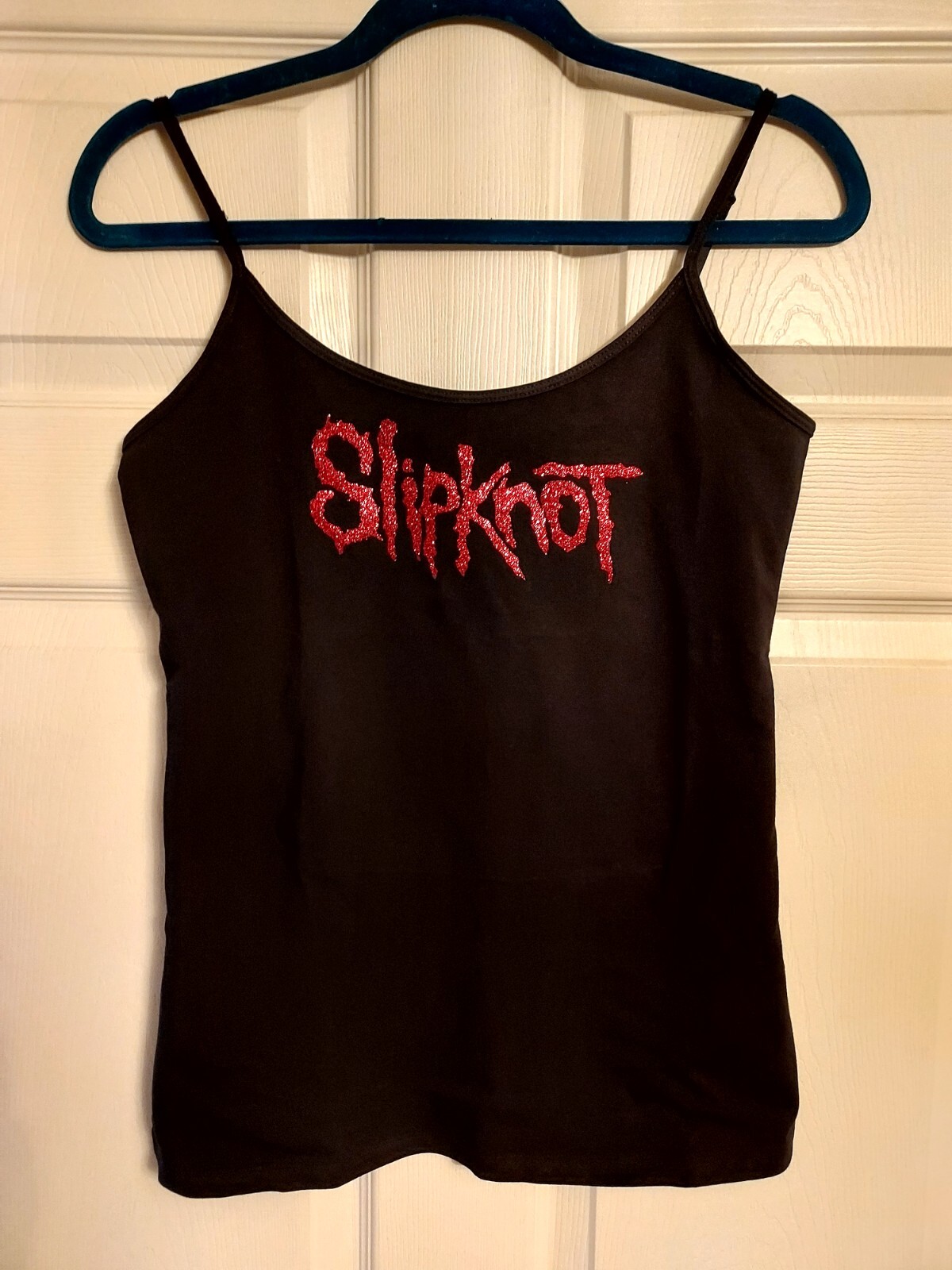 Slipknot shirt Slipknot tank top Pick any size Red Glitter Adjustable Straps
