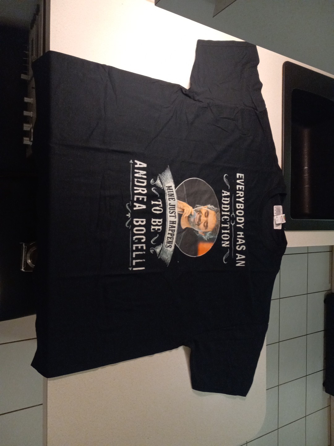 Everybody Has An Addiction Mine Just Happens To Be Andrea Bocelli 3XL T Shirt