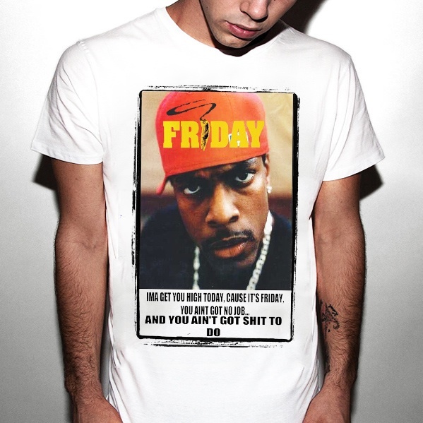 Chris Tucker T-shirt, Ice Cube, Friday, weed, California, movie, new, LA, NY