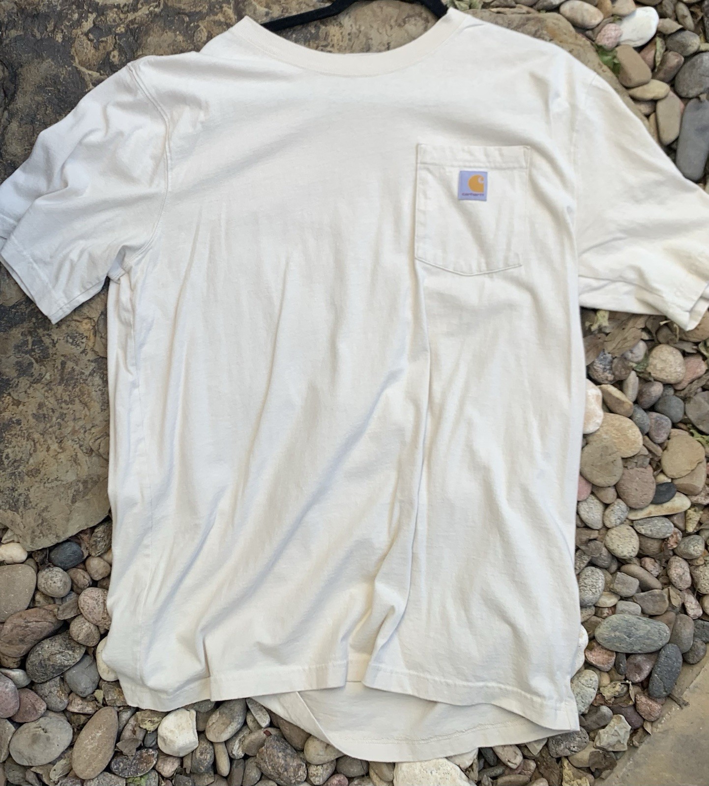 Carhartt Oatmeal Pocket Tee Shirt. Large Tall. Used