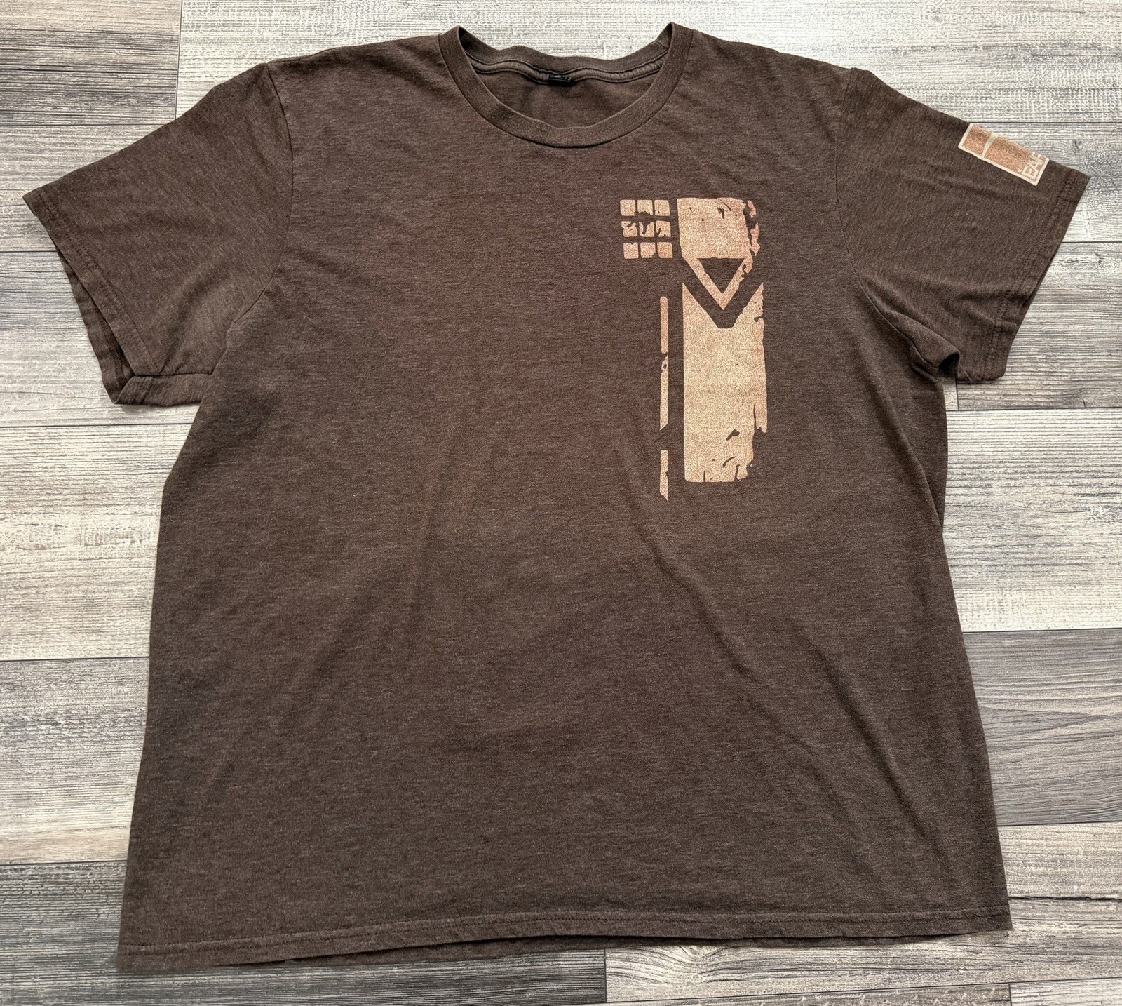 Destiny Video Game Promo Shirt Mens 2XL Bungie Earth Brown Tee Short Sleeve
