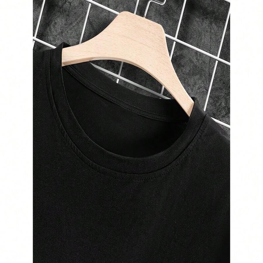 Men’S Graphic Tee-Malcolm X Black And White Portrait, Round Neck, Short Sleeves