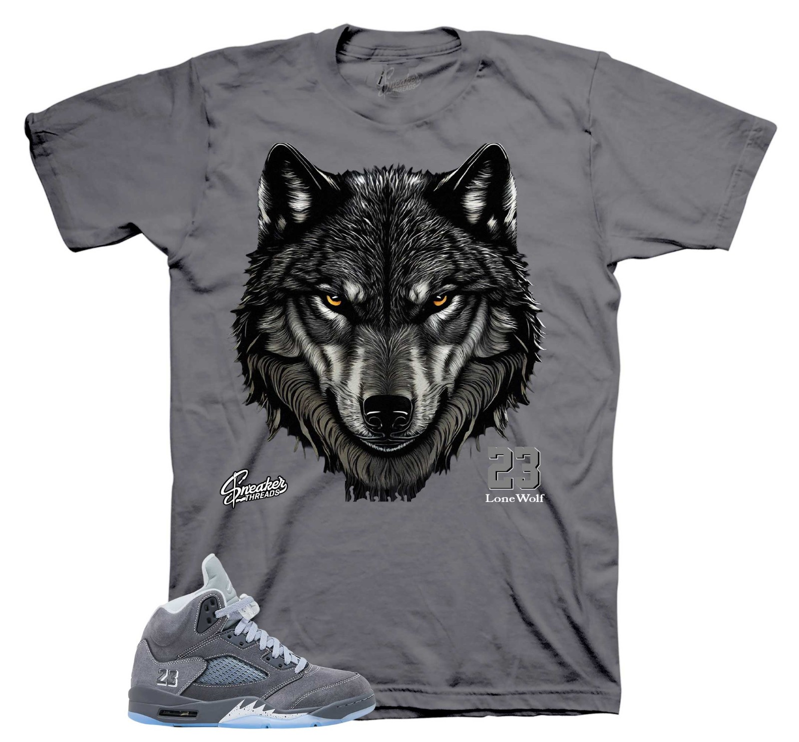 Shirts To Match Jordan 5 Wolf Grey Sneaker Tees For AJ5 – Fearless Shirt