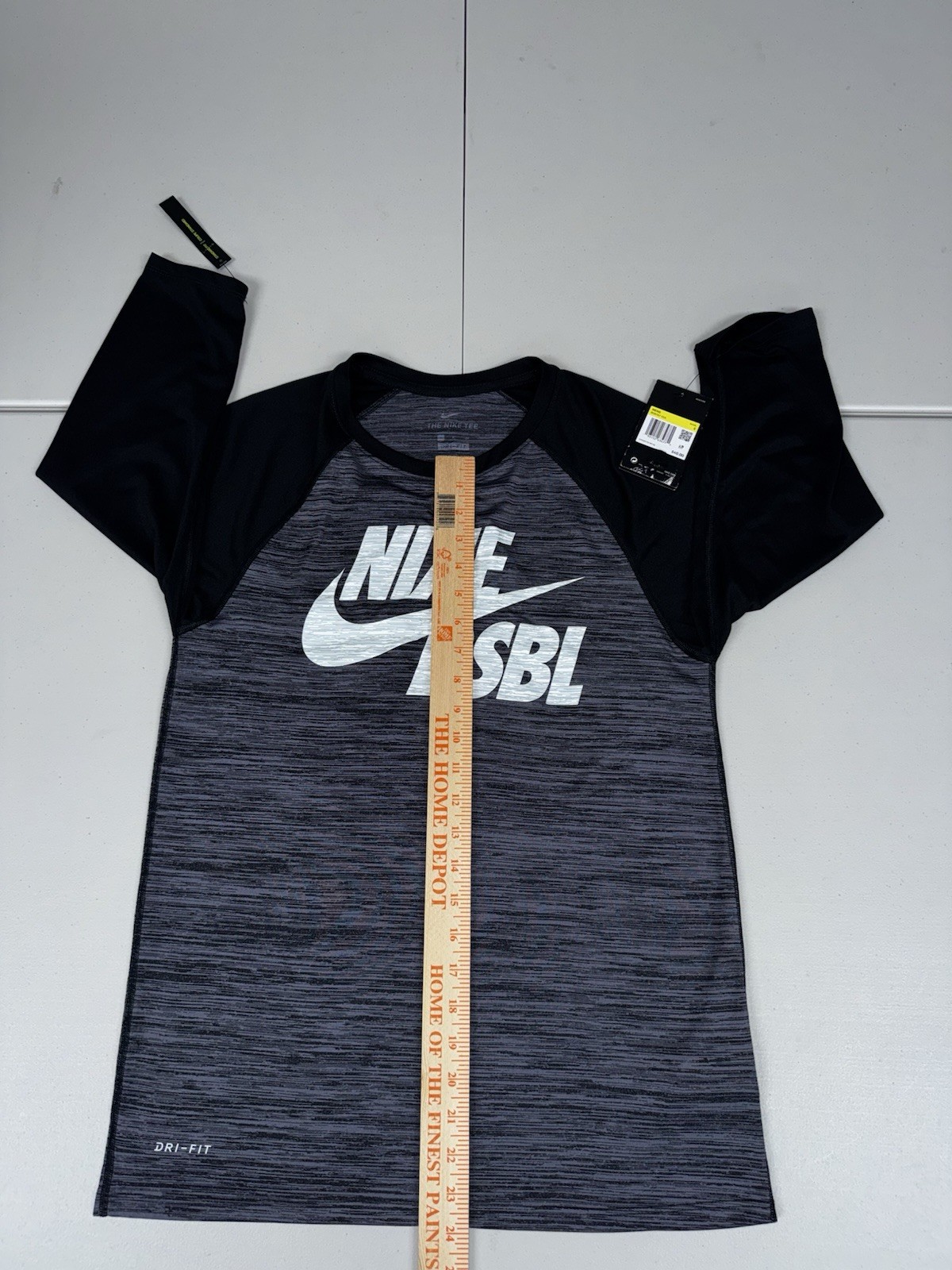 Nike Men’s Velocity Legend 3/4 Sleeve Baseball Top Gray $40 NWT Pick Size