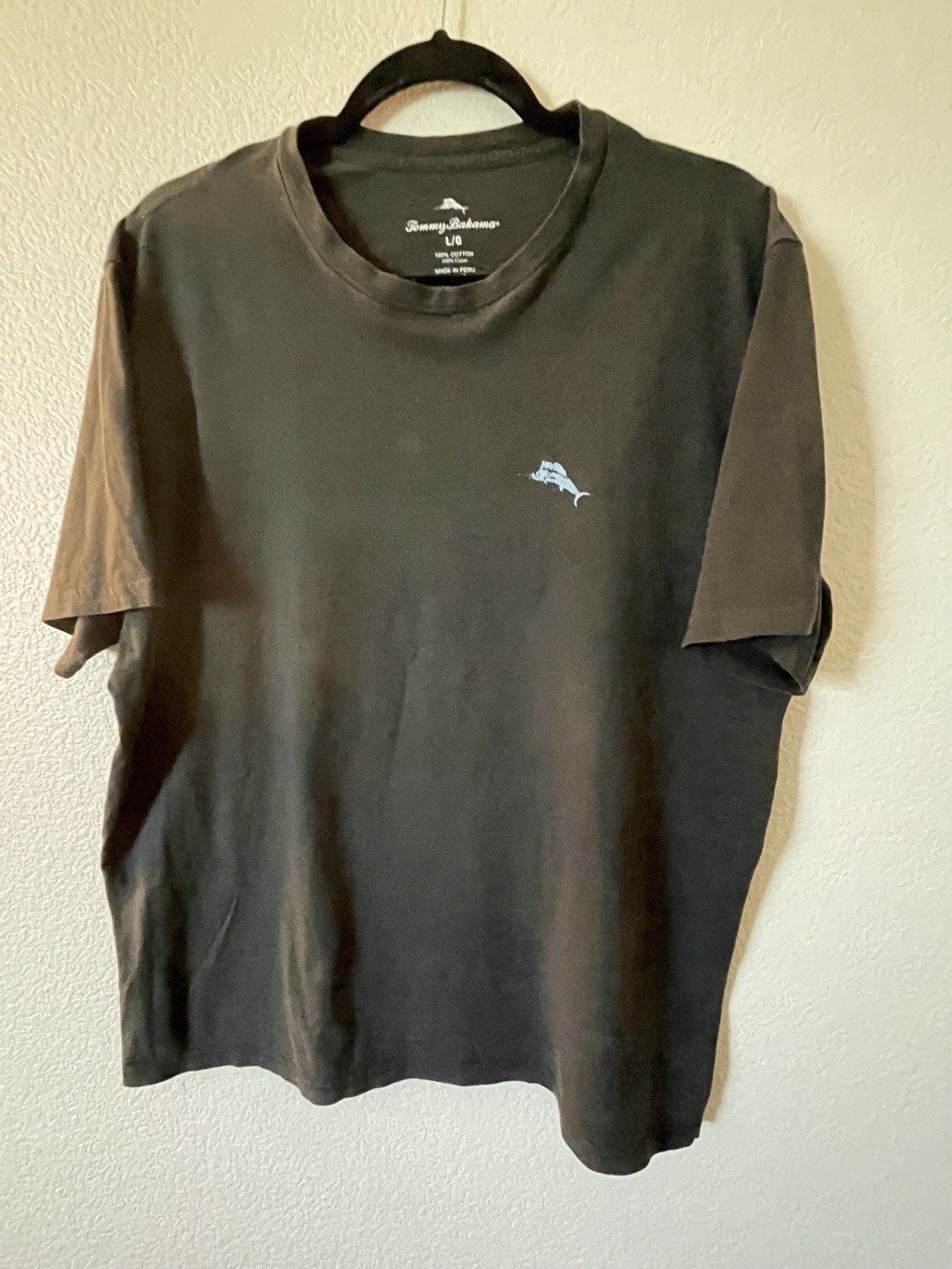 Tommy Bahama Men’s Graphic Logo T-Shirt Crew Neck Short Sleeve Cotton Knit L