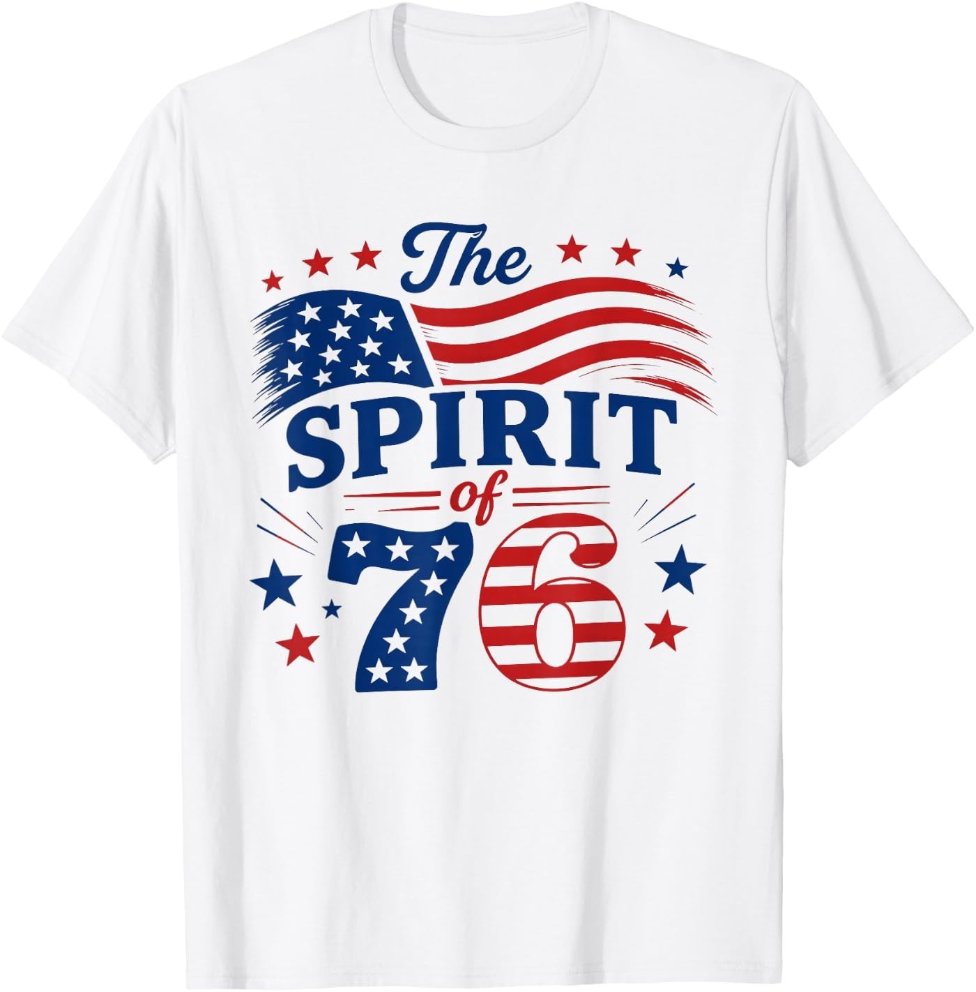 Vintage Spirit of 76 250th Anniversary 4TH of July T-Shirt