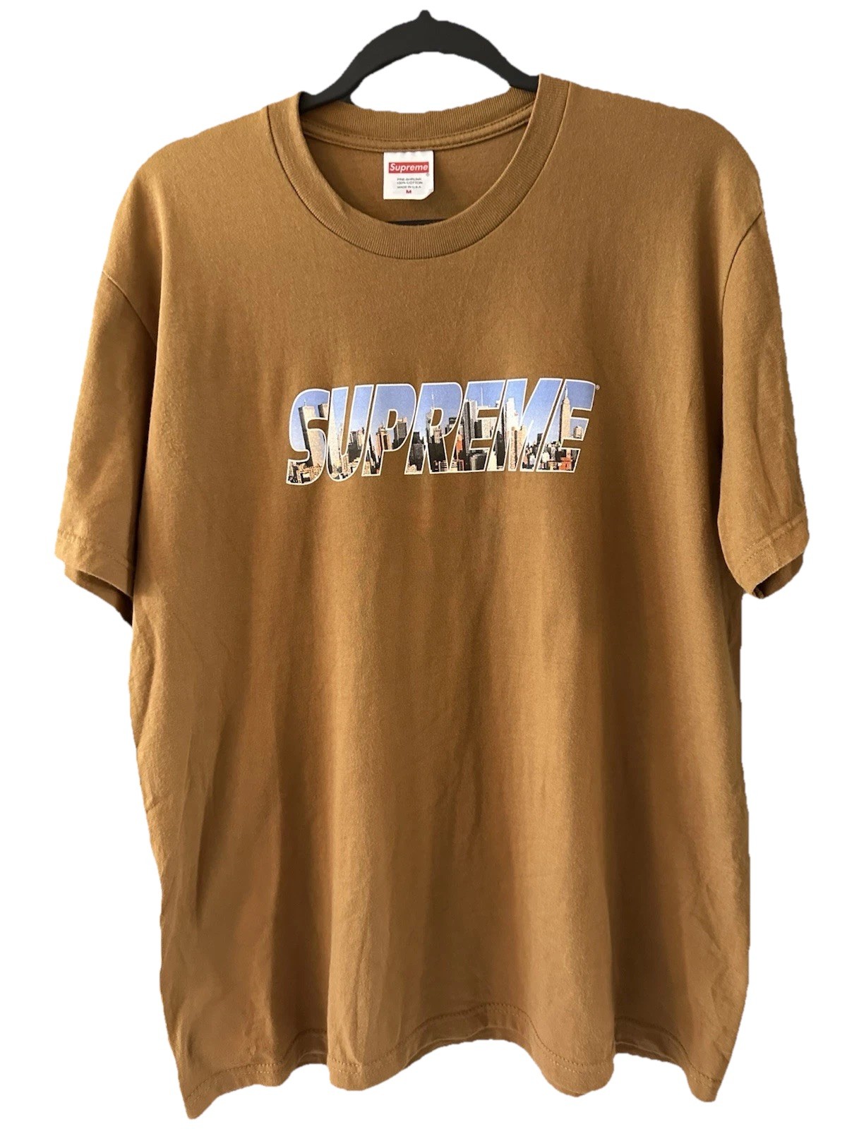 Supreme Gotham Tee New York Brown Size M 100% Authentic READ