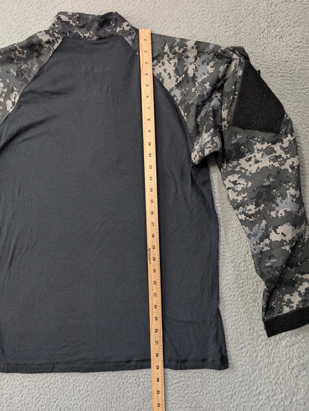 Tru-Spec Combat Shirt Mens Large Regular Urban Digital Camo Cordura 1/4 Zip