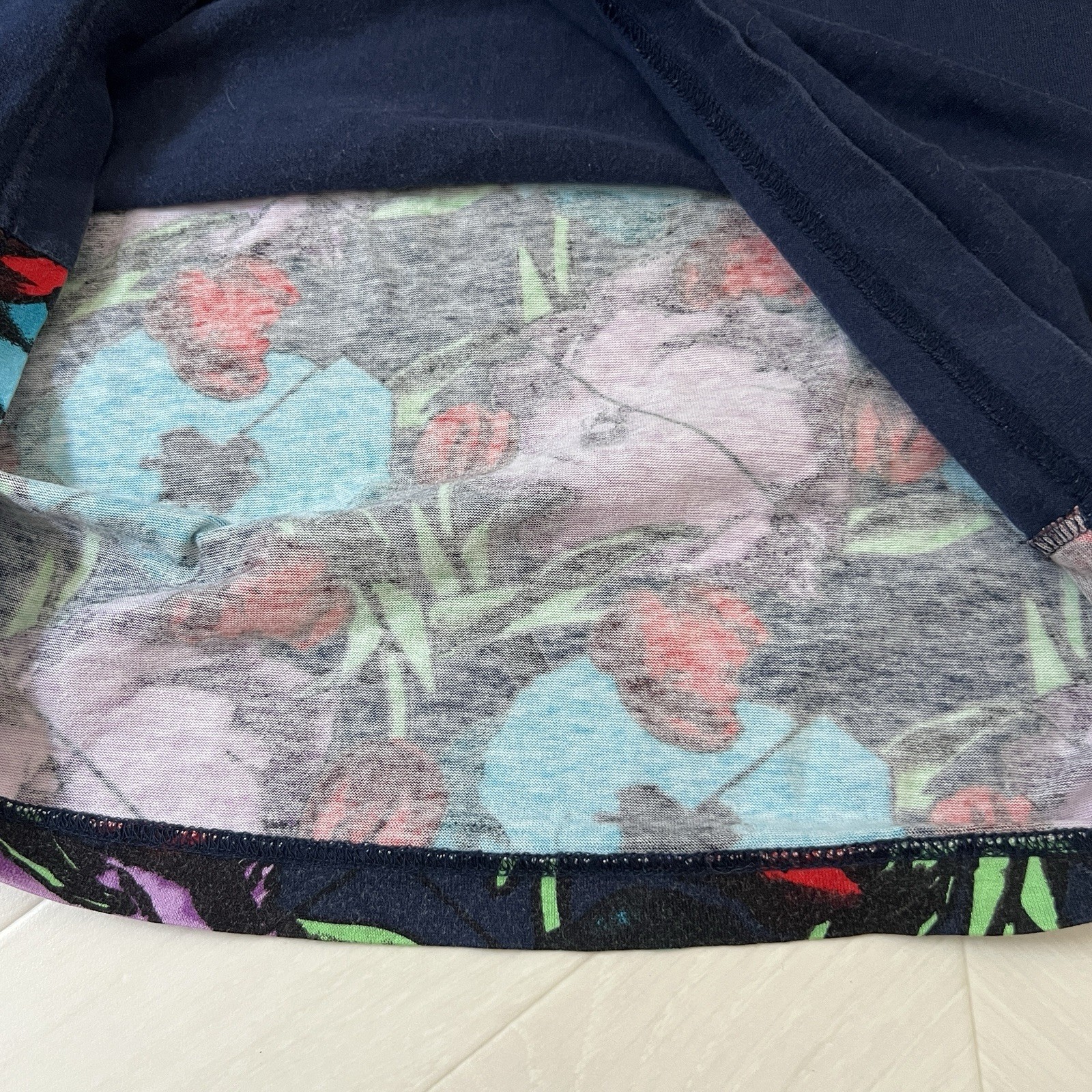 ISSEY MIYAKE T-shirt Painted Print Size 4 Good Condition