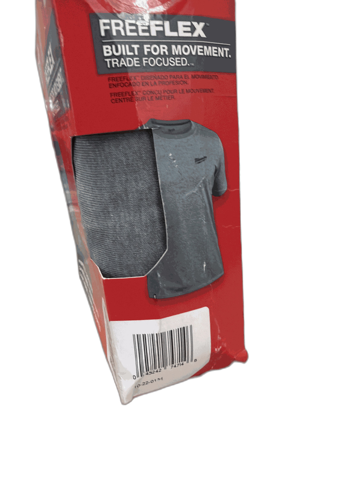 Milwaukee Men’s X-Large Gray Cotton/Polyester Short-Sleeve Hybrid Work T-Shirt