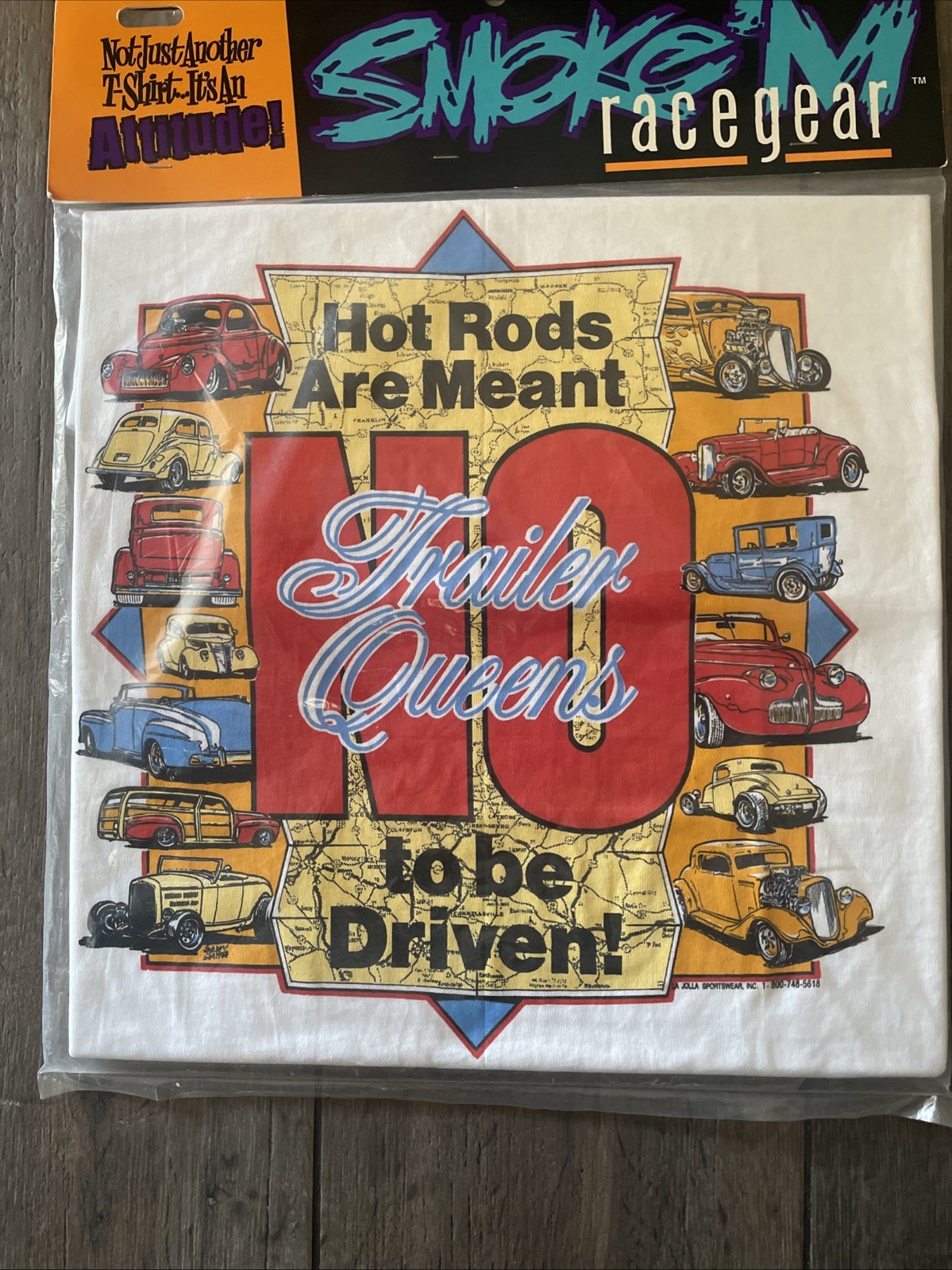 Vintage LG NOS Smoke’m Race Gear Shirt Hot Rods