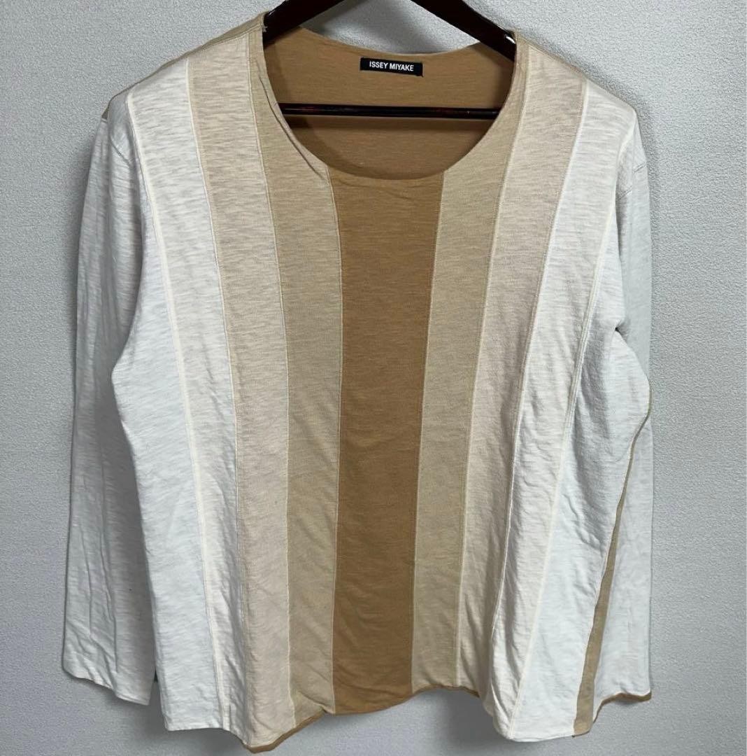 ISSEY MIYAKE Long Sleeve T-Shirt Size 4 Made In Japan