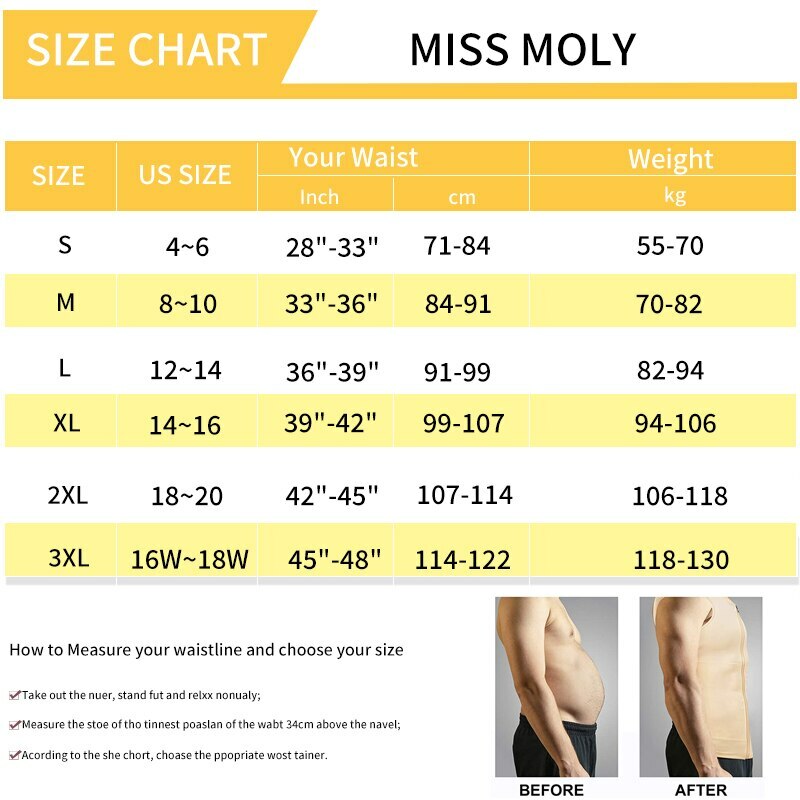 Fajas Para Hombres Faja Reductora De Hombre Men Body Shaper Tummy Control Tanks