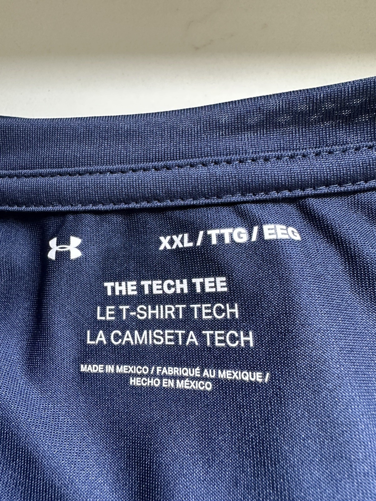 Lot of 2 XXL NAVY Under Armour Mens UA Tech 2.0 T-Shirt Short Sleeve Tees NWT