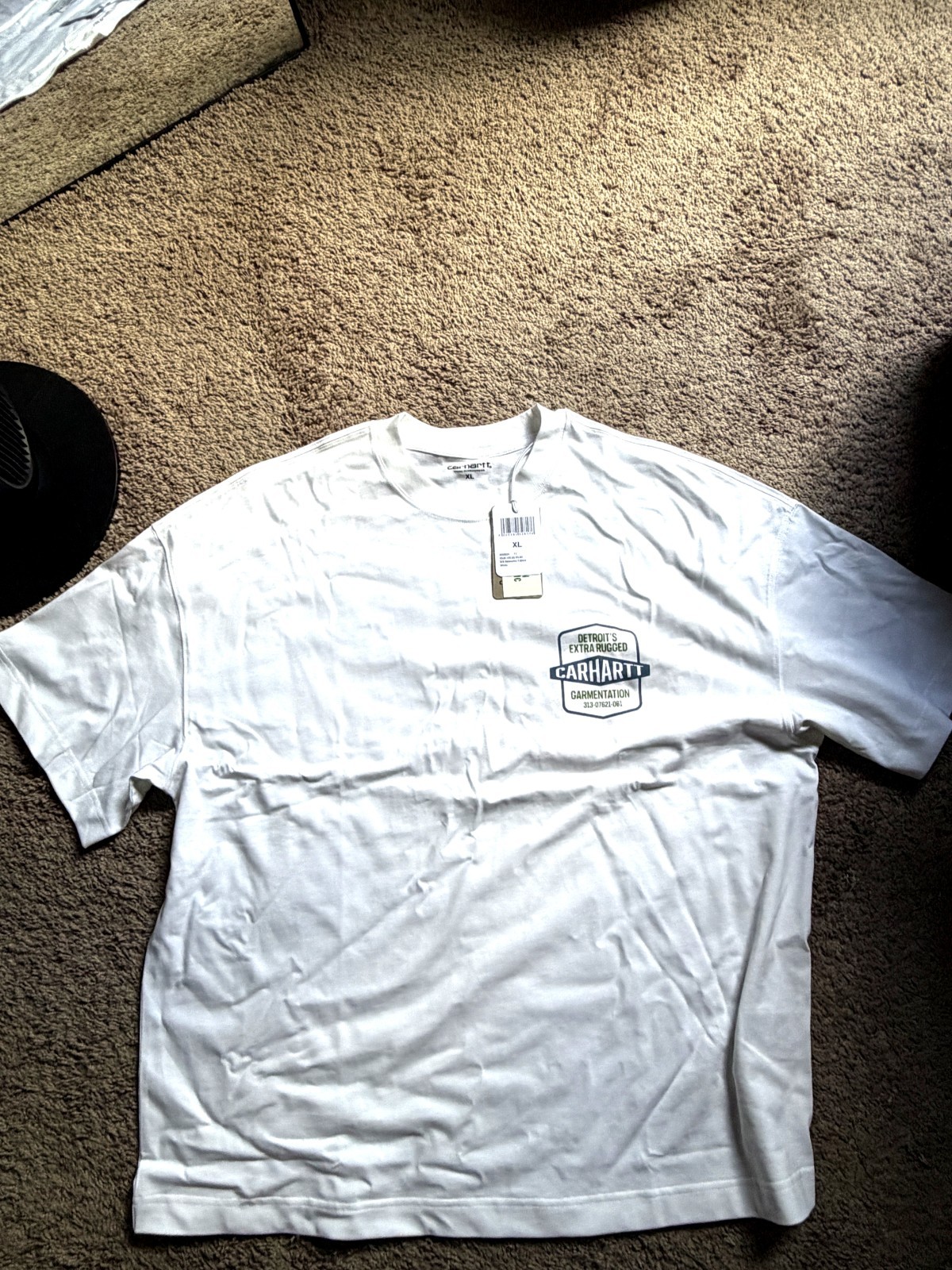 Carhartt WIP Solid Comfort Rapid Work Systems White Tee Men’s XL NEW WITH TAGS F