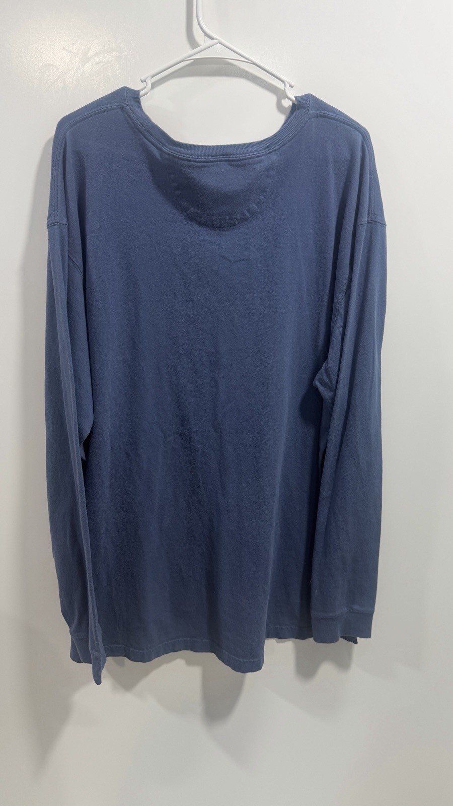 Duluth Trading Co Men’s Longtail XL Blue 100% Cotton Long Sleeve Shirt