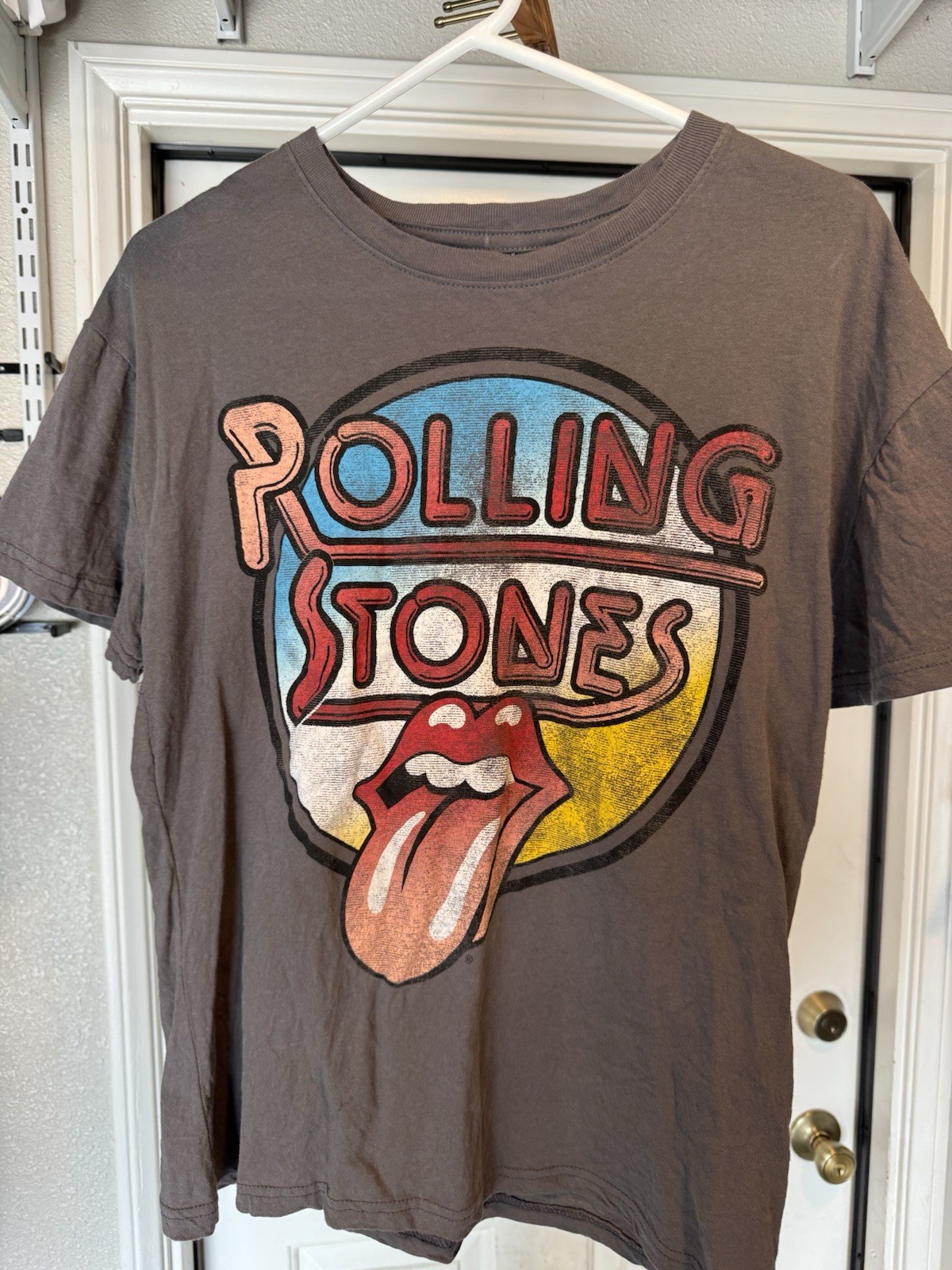 The Rolling Stones T-Shirt Grey Size Medium M 2022 Rock Band Shirt RN# 102050